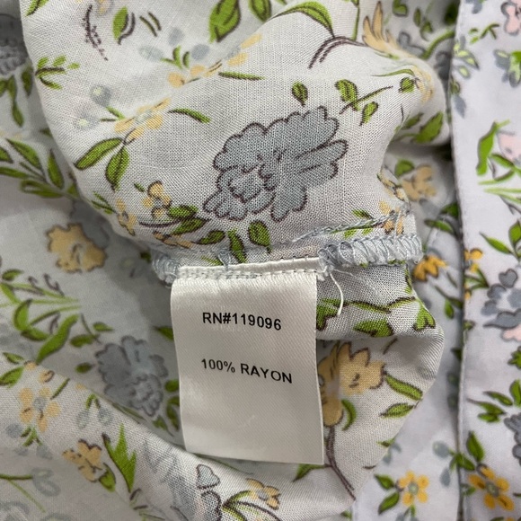 Nightcap Clothing floral bell sleeve wrap cropped top small - Picture 7 of 8